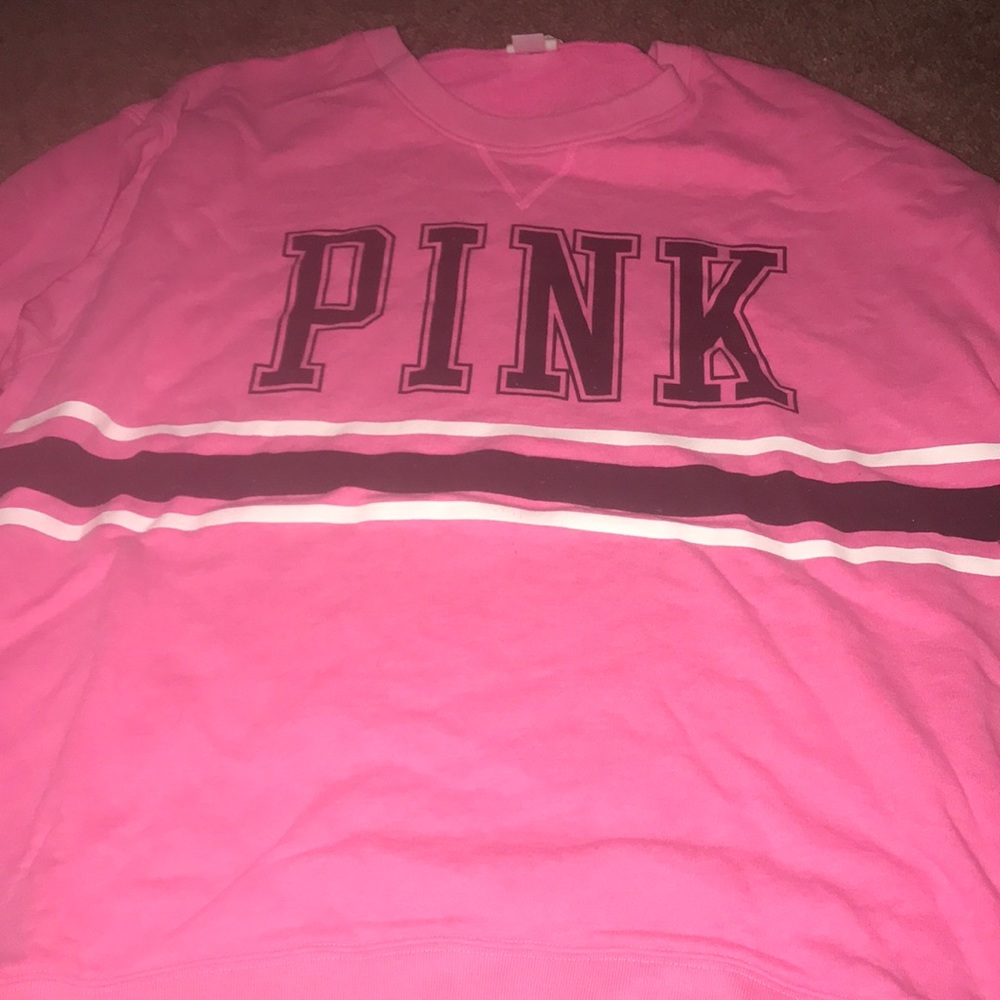 Set of 2 women’s large VS pink sweatshirts - Picture 2 of 4